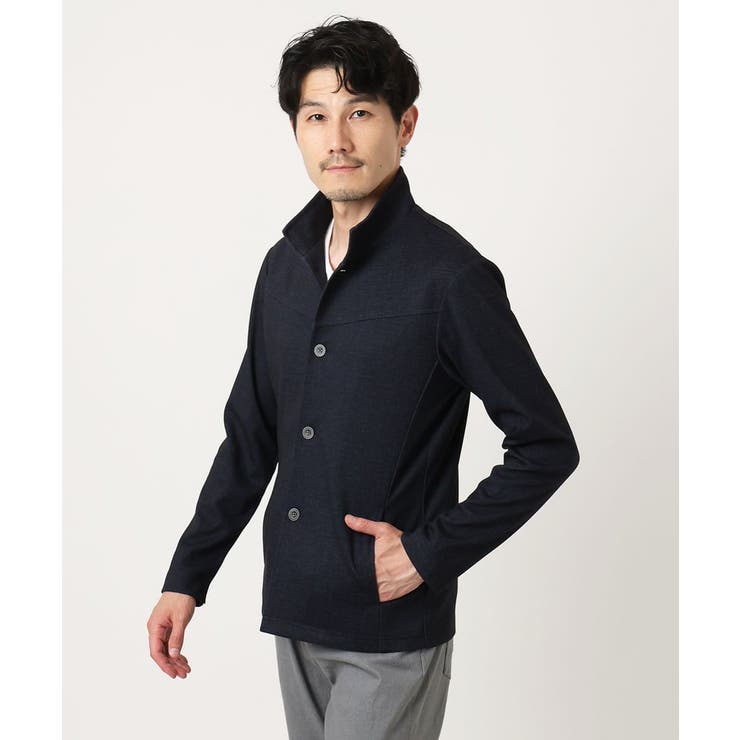 【洗える／ストレッチ】スタンドカラーカーディガン（TECEASY2025AW） | MK MICHEL KLEIN homme | 詳細画像16 