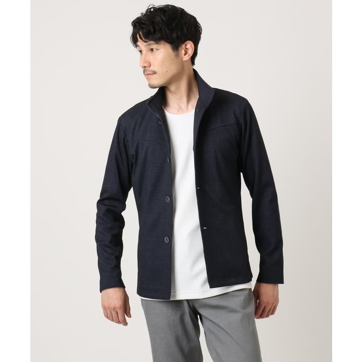 【洗える／ストレッチ】スタンドカラーカーディガン（TECEASY2025AW） | MK MICHEL KLEIN homme | 詳細画像17 