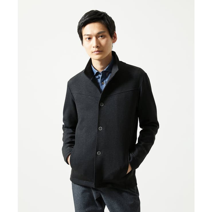 【洗える／ストレッチ】スタンドカラーカーディガン（TECEASY2025AW） | MK MICHEL KLEIN homme | 詳細画像4 