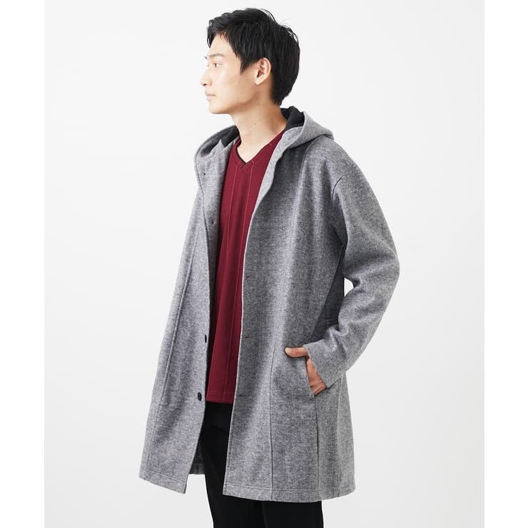 フードコーディガン ブラッシュドメルトンジャージ | MK MICHEL KLEIN homme | 詳細画像18 