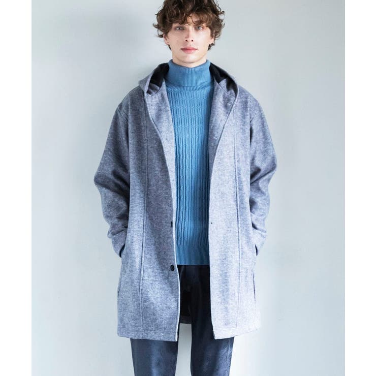 フードコーディガン ブラッシュドメルトンジャージ | MK MICHEL KLEIN homme | 詳細画像22 