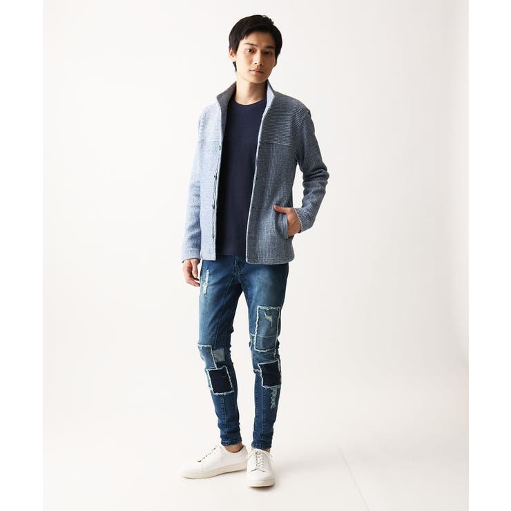 【イージーケア】ラッセルスタンドカーディガン | MK MICHEL KLEIN homme | 詳細画像5 