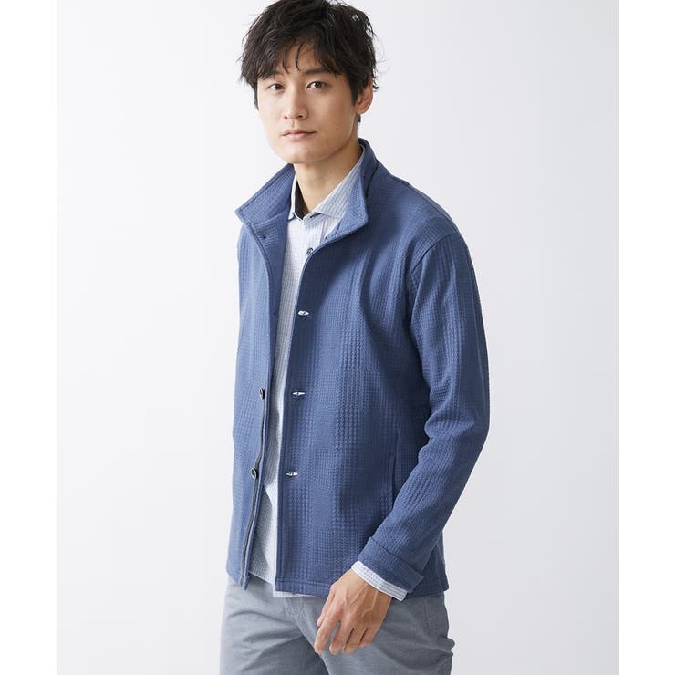 【WEB限定】シャドーグレンチェックカーデ[品番：ITKW0016236]｜MK MICHEL KLEIN  homme（エムケーミッシェルクランオム）のメンズファッション通販｜SHOPLIST（ショップリスト）