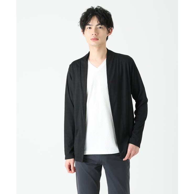 ブラック(94) | ショールカラーカーディガン | MK MICHEL KLEIN homme