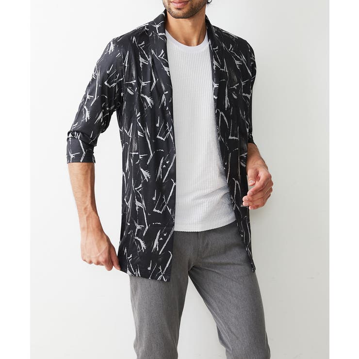 リーフ柄カーディガン | MK MICHEL KLEIN homme | 詳細画像1 