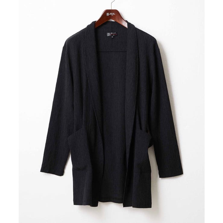 ブラック | ドライ楊柳コーディガン | MK MICHEL KLEIN homme