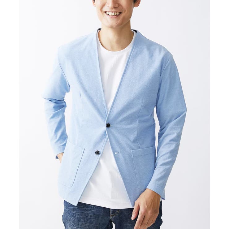 ライトブルー | ノーカラージャケット | MK MICHEL KLEIN homme