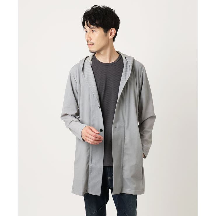 ライトグレー | 【接触冷感】スイングメッシュカーディガン | MK MICHEL KLEIN homme