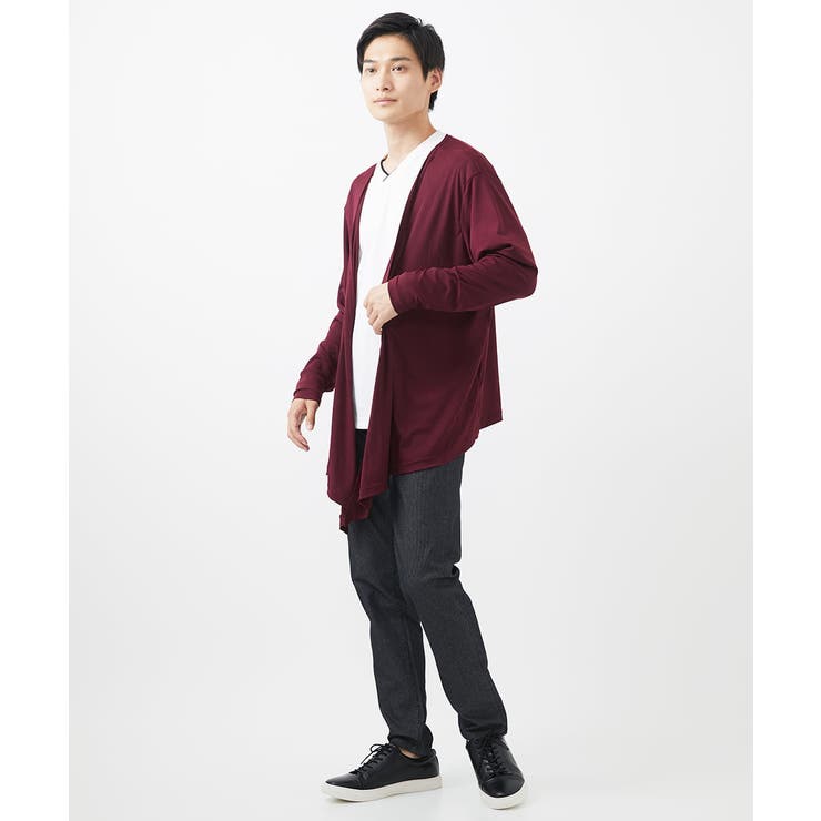 【2WAY】ラップカーディガン/ソフトテレコ | MK MICHEL KLEIN homme | 詳細画像10 