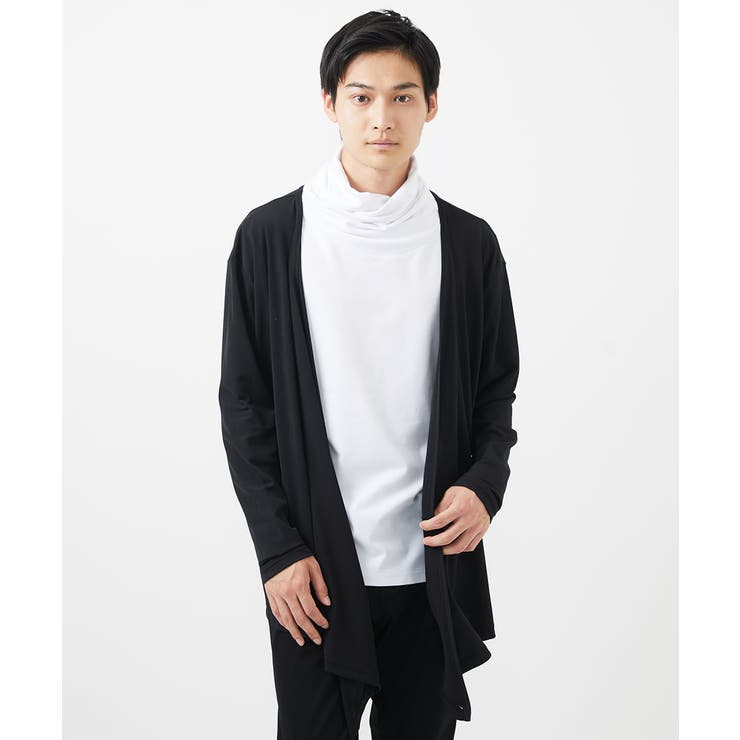 【2WAY】ラップカーディガン/ソフトテレコ | MK MICHEL KLEIN homme | 詳細画像2 