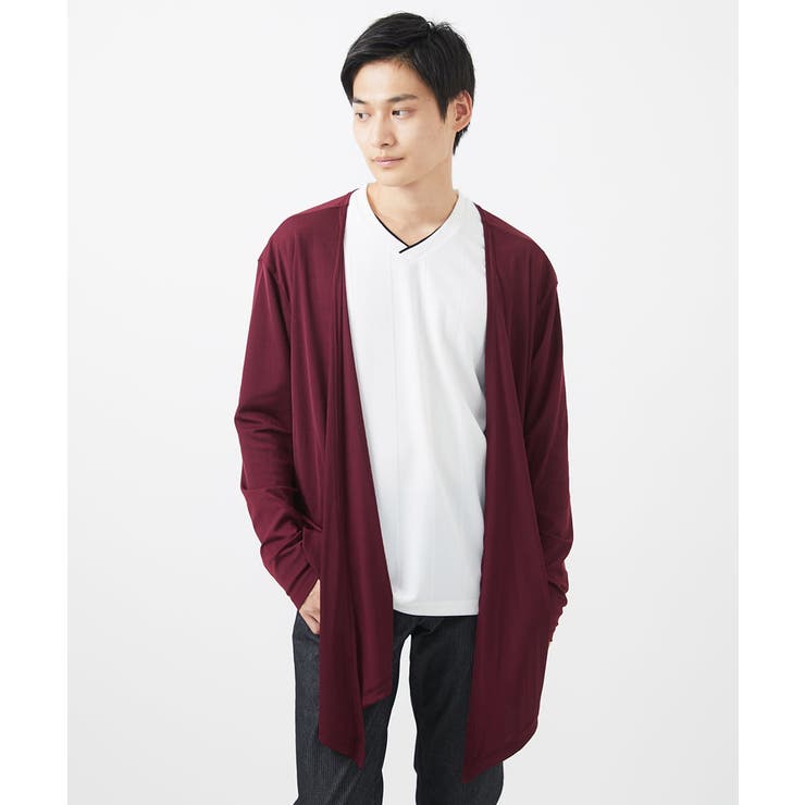 【2WAY】ラップカーディガン/ソフトテレコ | MK MICHEL KLEIN homme | 詳細画像9 