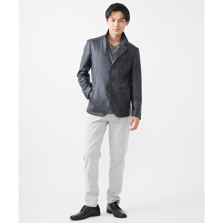 【洗える】コンバーチブルジャケット/TECEASYレザー | MK MICHEL KLEIN homme | 詳細画像16 