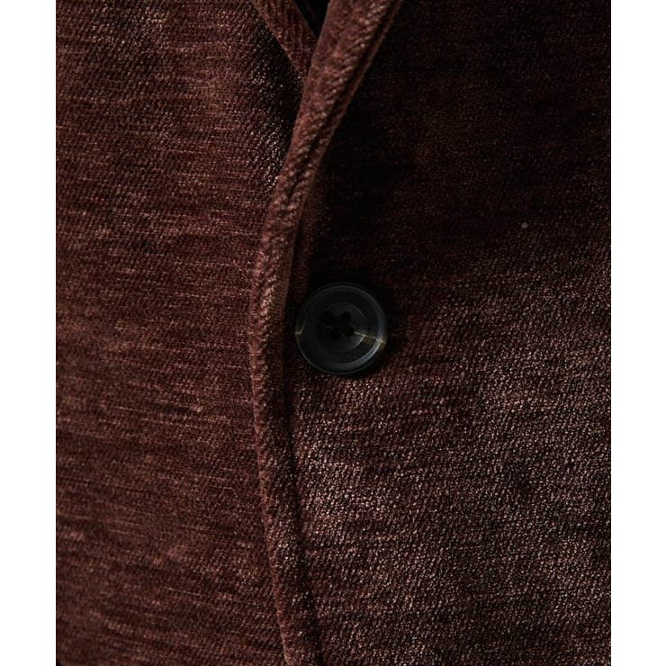 【ふわふわ質感/ストレッチ／洗える】ベロアタッチ／LUXモールジャケット | MK MICHEL KLEIN homme | 詳細画像11 