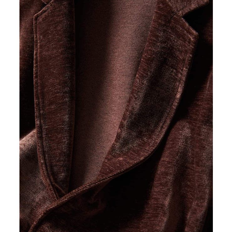 【ふわふわ質感/ストレッチ／洗える】ベロアタッチ／LUXモールジャケット | MK MICHEL KLEIN homme | 詳細画像14 