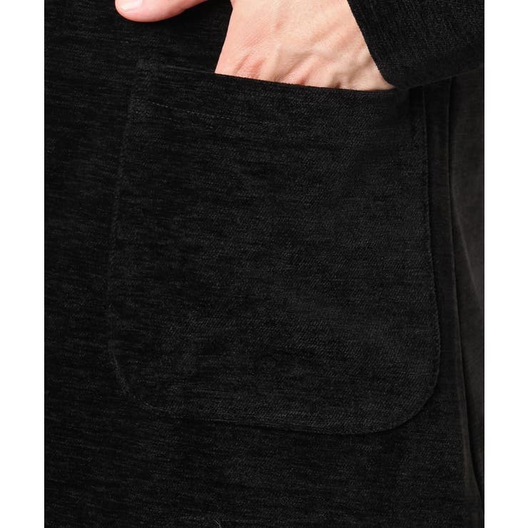 【ふわふわ質感/ストレッチ／洗える】ベロアタッチ／LUXモールジャケット | MK MICHEL KLEIN homme | 詳細画像21 