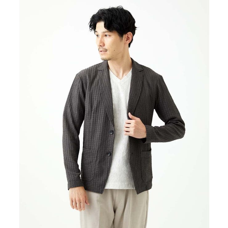 ダークグレー | 【洗える/ストレッチ】クラフトヨウリュウジャケット | MK MICHEL KLEIN homme