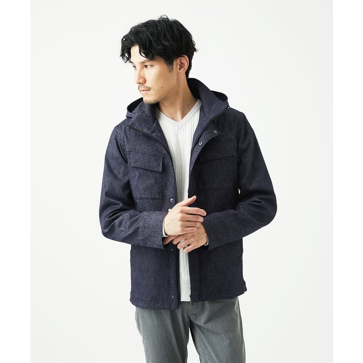 【Vネック/洗濯機で洗える】ランダムタック ストライプニット | MK MICHEL KLEIN homme | 詳細画像15 