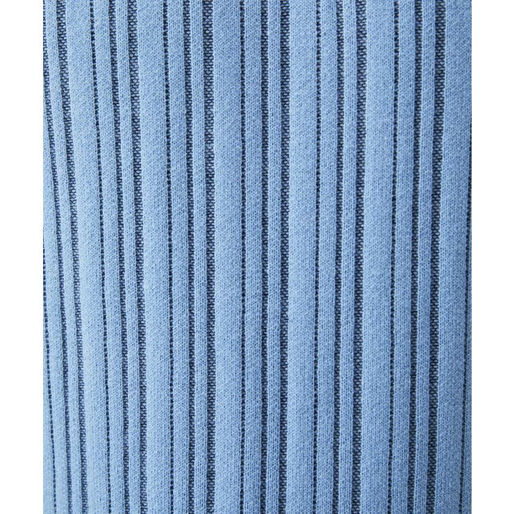 【Vネック/洗濯機で洗える】ランダムタック ストライプニット | MK MICHEL KLEIN homme | 詳細画像3 