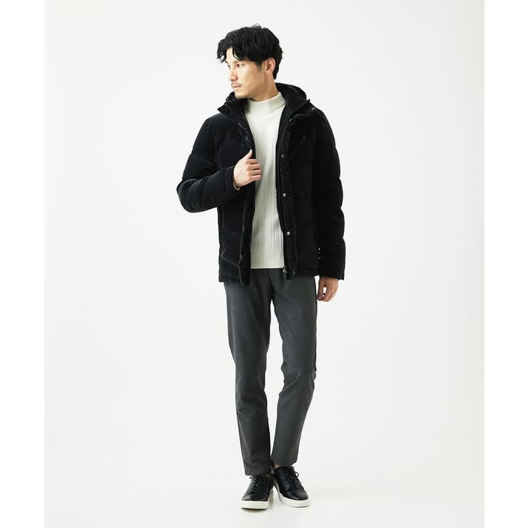 【洗濯機で洗える】モックネックニット / ランダムタックストライプ | MK MICHEL KLEIN homme | 詳細画像11 