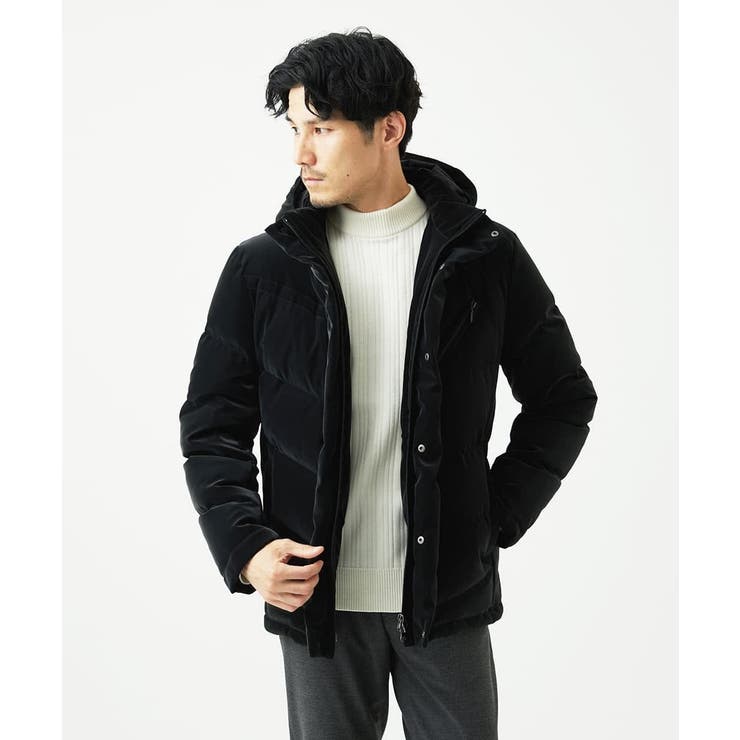 【洗濯機で洗える】モックネックニット / ランダムタックストライプ | MK MICHEL KLEIN homme | 詳細画像12 