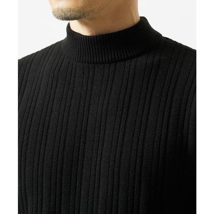 【洗濯機で洗える】モックネックニット / ランダムタックストライプ | MK MICHEL KLEIN homme | 詳細画像24 