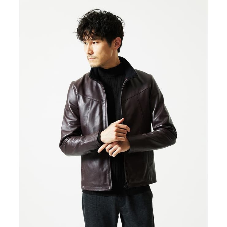 【洗濯機で洗える】モックネックニット / ランダムタックストライプ | MK MICHEL KLEIN homme | 詳細画像28 