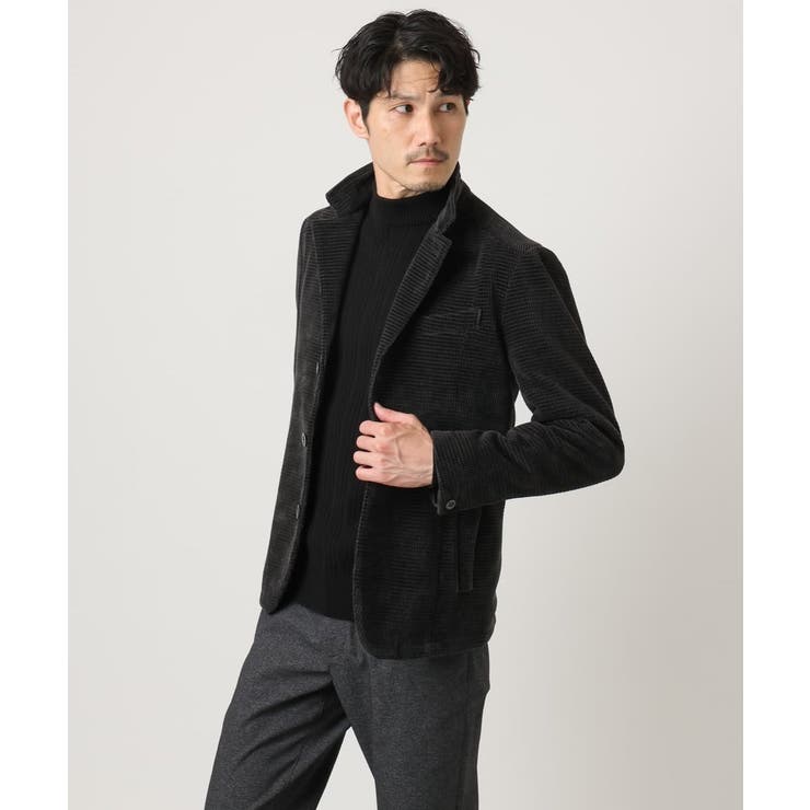 【洗濯機で洗える】モックネックニット / ランダムタックストライプ | MK MICHEL KLEIN homme | 詳細画像30 