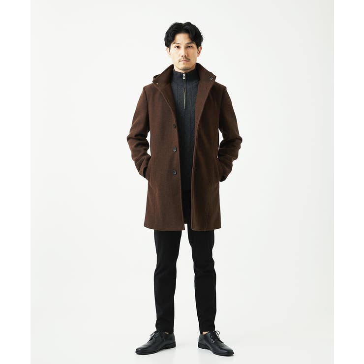 【洗える/リサイクル糸使用】ハーフジップニット / ミックスヘリンボン | MK MICHEL KLEIN homme | 詳細画像14 