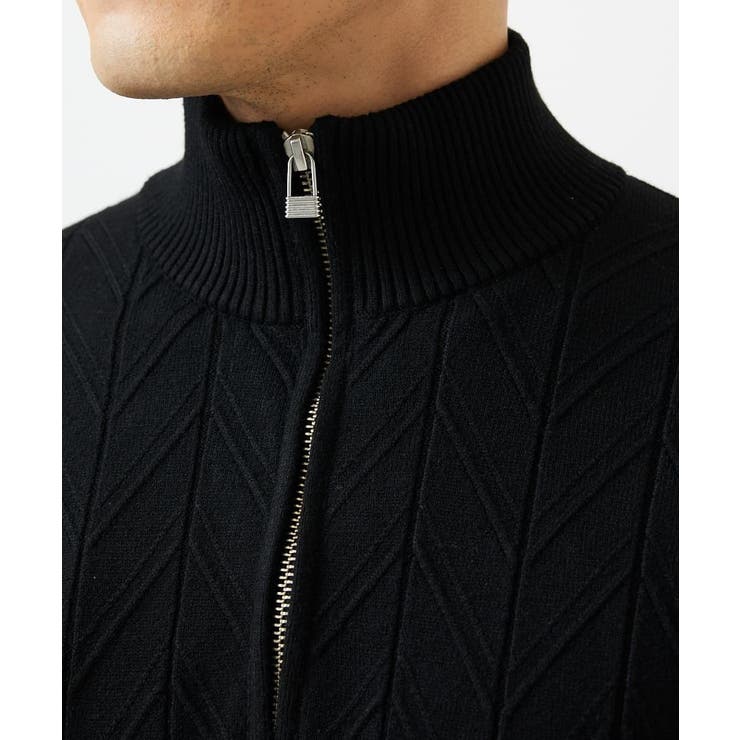 【洗える/リサイクル糸使用】ハーフジップニット / ミックスヘリンボン | MK MICHEL KLEIN homme | 詳細画像20 