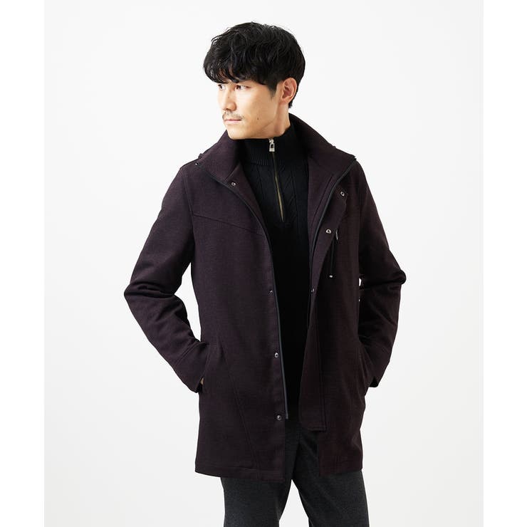 【洗える/リサイクル糸使用】ハーフジップニット / ミックスヘリンボン | MK MICHEL KLEIN homme | 詳細画像22 