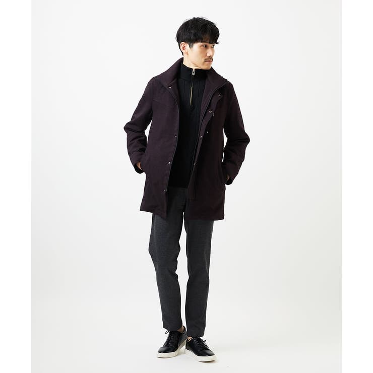 【洗える/リサイクル糸使用】ハーフジップニット / ミックスヘリンボン | MK MICHEL KLEIN homme | 詳細画像23 