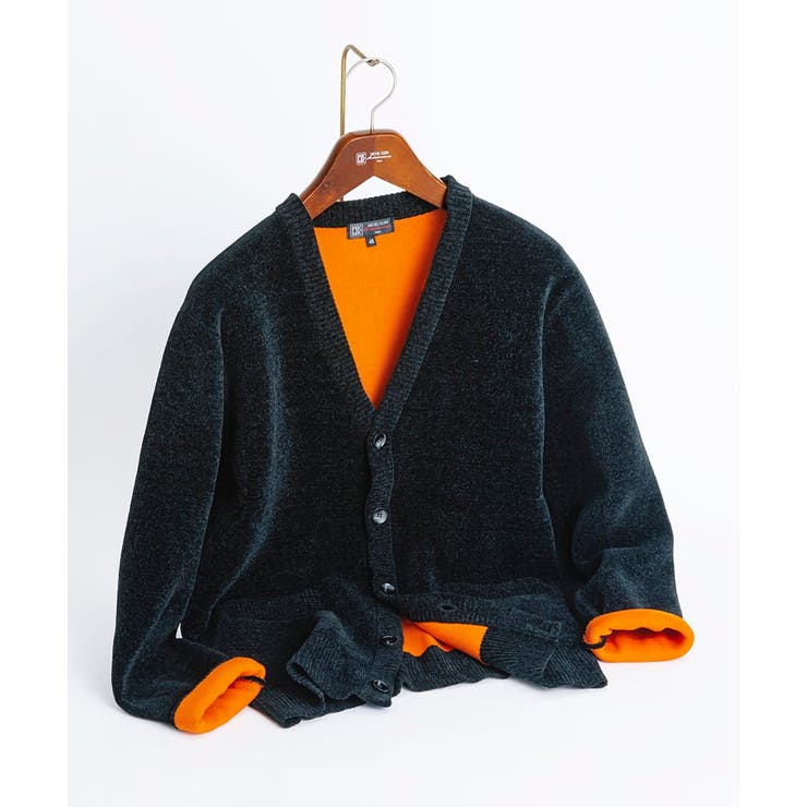 ブラック | ダブルフェイス モールカーディガン | MK MICHEL KLEIN homme