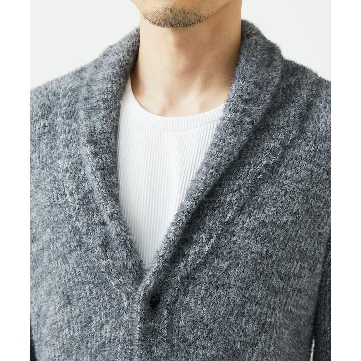 ショールカラーニット / フェザーヤーン | MK MICHEL KLEIN homme | 詳細画像8 