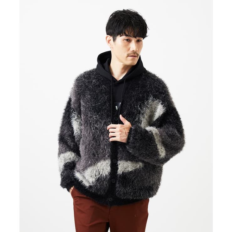 マーブルシャギーカーディガン | MK MICHEL KLEIN homme | 詳細画像8 