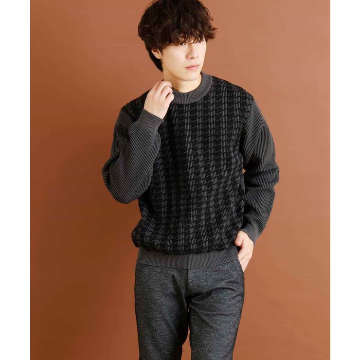 軽い/快適ストレッチ』ポリMIXチドリクルーネック[品番：ITKW0002249