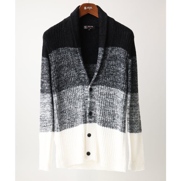 【洗える】ショールカラーカーディガン / フェザーモールヤーン | MK MICHEL KLEIN homme | 詳細画像1 