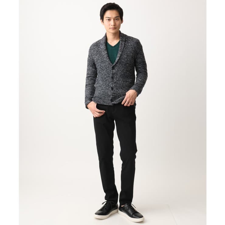 【洗える】ショールカラーカーディガン / フェザーモールヤーン | MK MICHEL KLEIN homme | 詳細画像10 