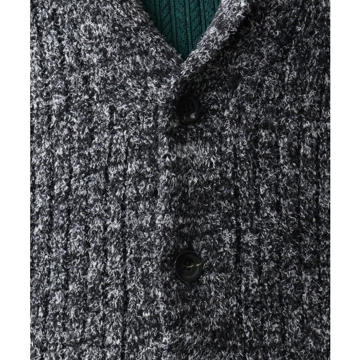 【洗える】ショールカラーカーディガン / フェザーモールヤーン | MK MICHEL KLEIN homme | 詳細画像13 