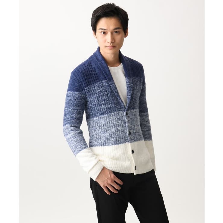 【洗える】ショールカラーカーディガン / フェザーモールヤーン | MK MICHEL KLEIN homme | 詳細画像14 