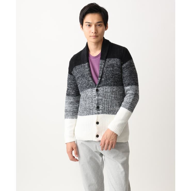 【洗える】ショールカラーカーディガン / フェザーモールヤーン | MK MICHEL KLEIN homme | 詳細画像26 