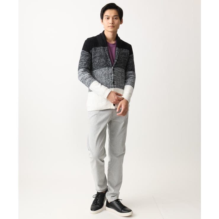 【洗える】ショールカラーカーディガン / フェザーモールヤーン | MK MICHEL KLEIN homme | 詳細画像27 