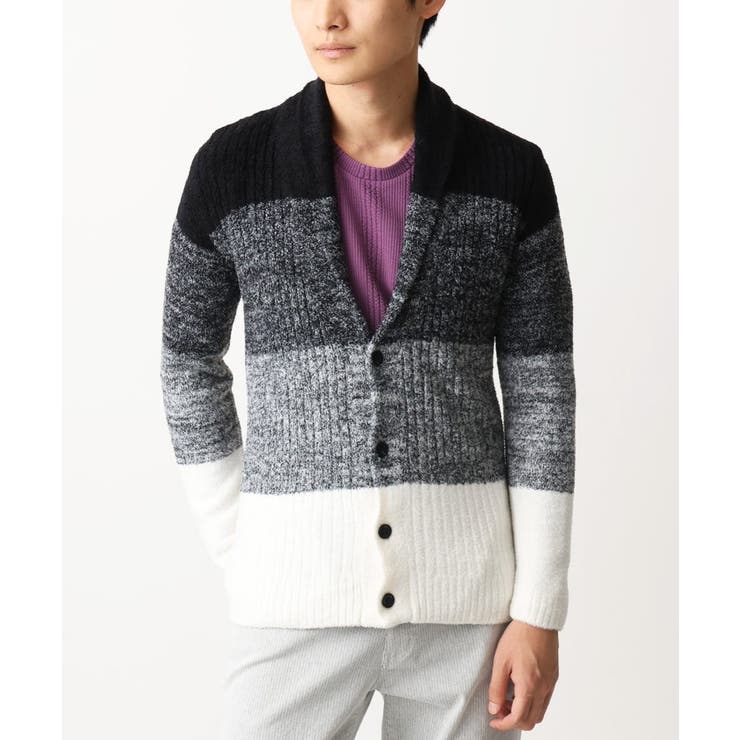 【洗える】ショールカラーカーディガン / フェザーモールヤーン | MK MICHEL KLEIN homme | 詳細画像35 