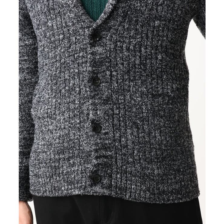 【洗える】ショールカラーカーディガン / フェザーモールヤーン | MK MICHEL KLEIN homme | 詳細画像8 