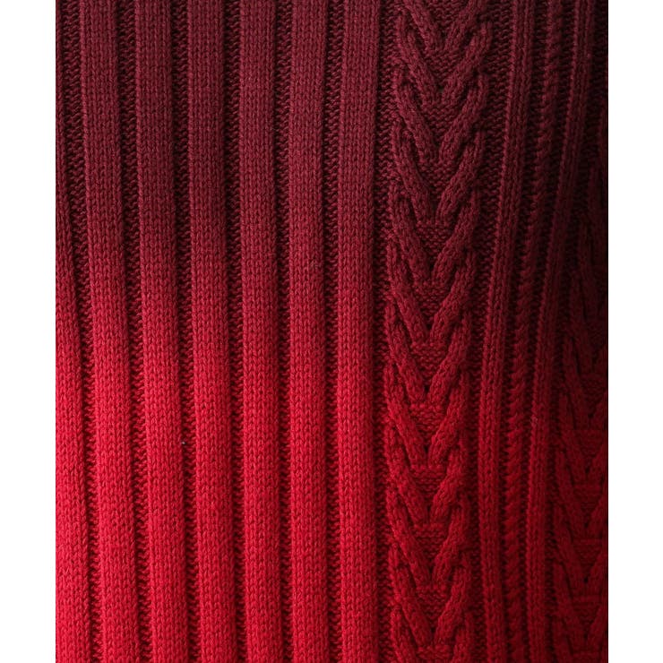 Vネックニット グラデーションケーブル | MK MICHEL KLEIN homme | 詳細画像18 