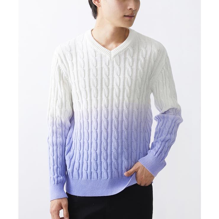 ディオール カシミヤ ニット S メンズ グレー 293M630CT363 裾