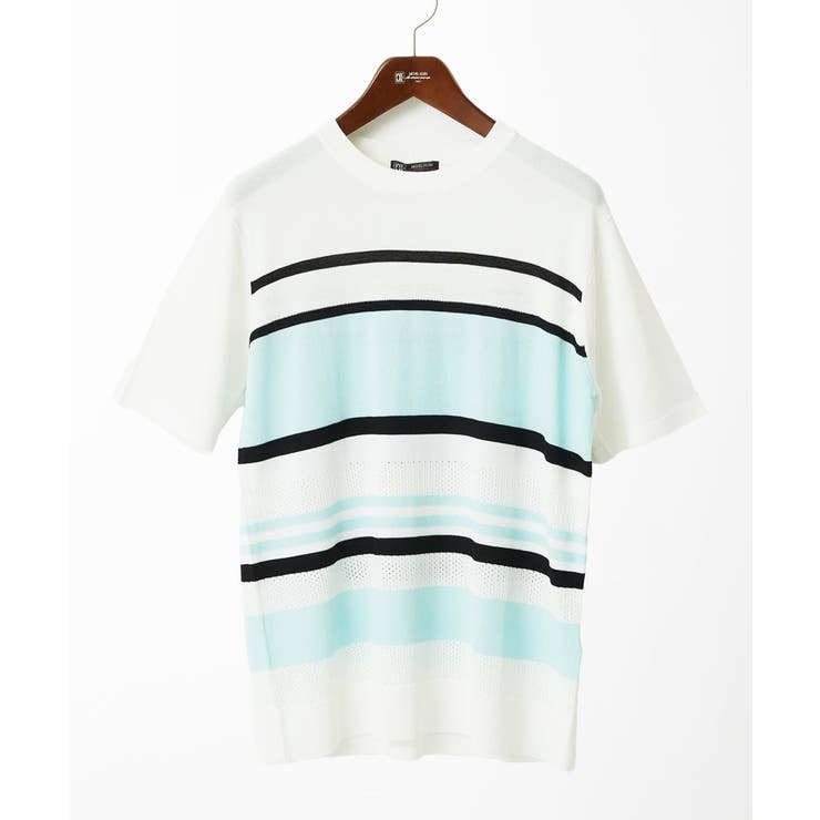 サマーニット / リネンタッチボーダー | MK MICHEL KLEIN homme | 詳細画像1 