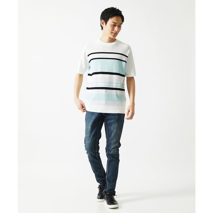 サマーニット / リネンタッチボーダー | MK MICHEL KLEIN homme | 詳細画像12 