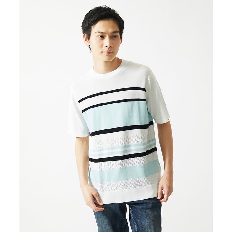 サマーニット / リネンタッチボーダー | MK MICHEL KLEIN homme | 詳細画像13 