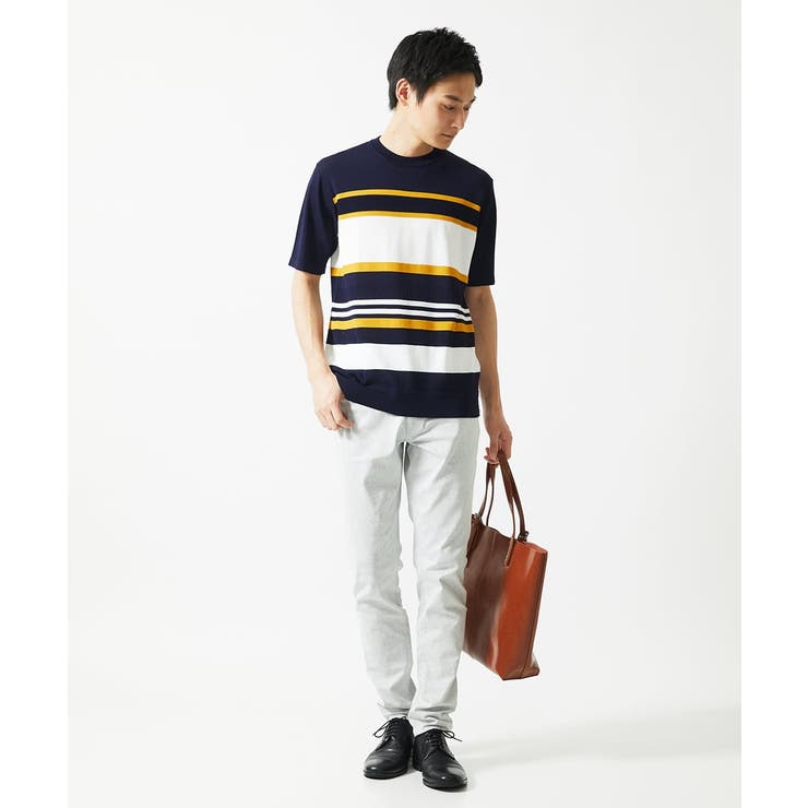 サマーニット / リネンタッチボーダー | MK MICHEL KLEIN homme | 詳細画像2 