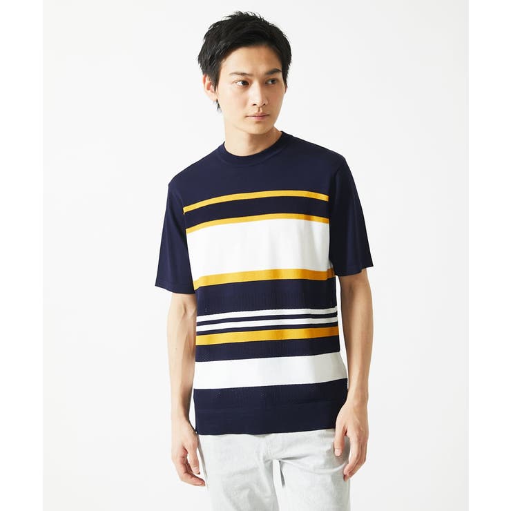 サマーニット / リネンタッチボーダー | MK MICHEL KLEIN homme | 詳細画像3 